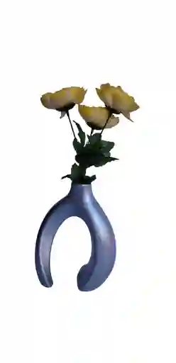 Florero Con Rosas Artificiales