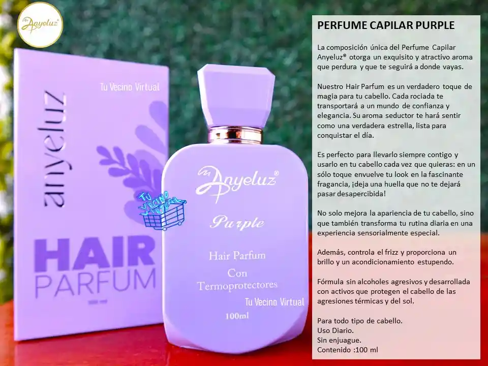 Perfume Capilar Purple Anyeluz