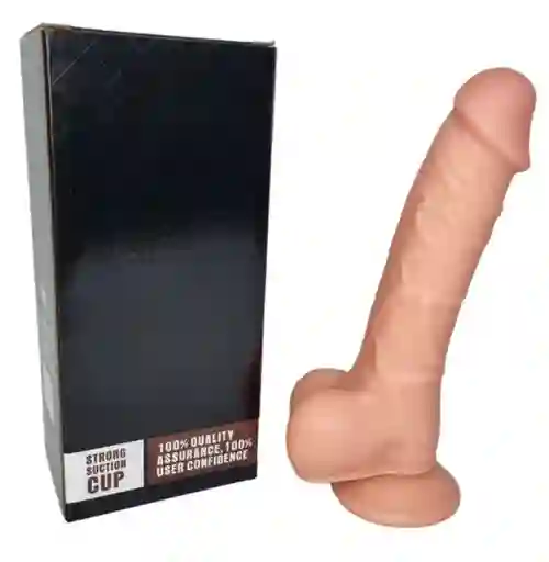 Consolador Testiculos Chupa Realista 18cm