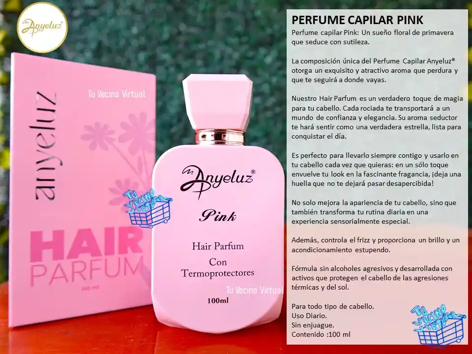 Shampoo De Cebolla Y Perfume Capilar Pink Anyeluz