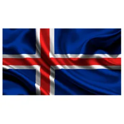 Bandera Islandia 1.50x90cm Exterior Grande