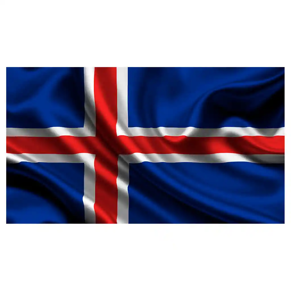 Bandera Islandia 1.50x90cm Exterior Grande