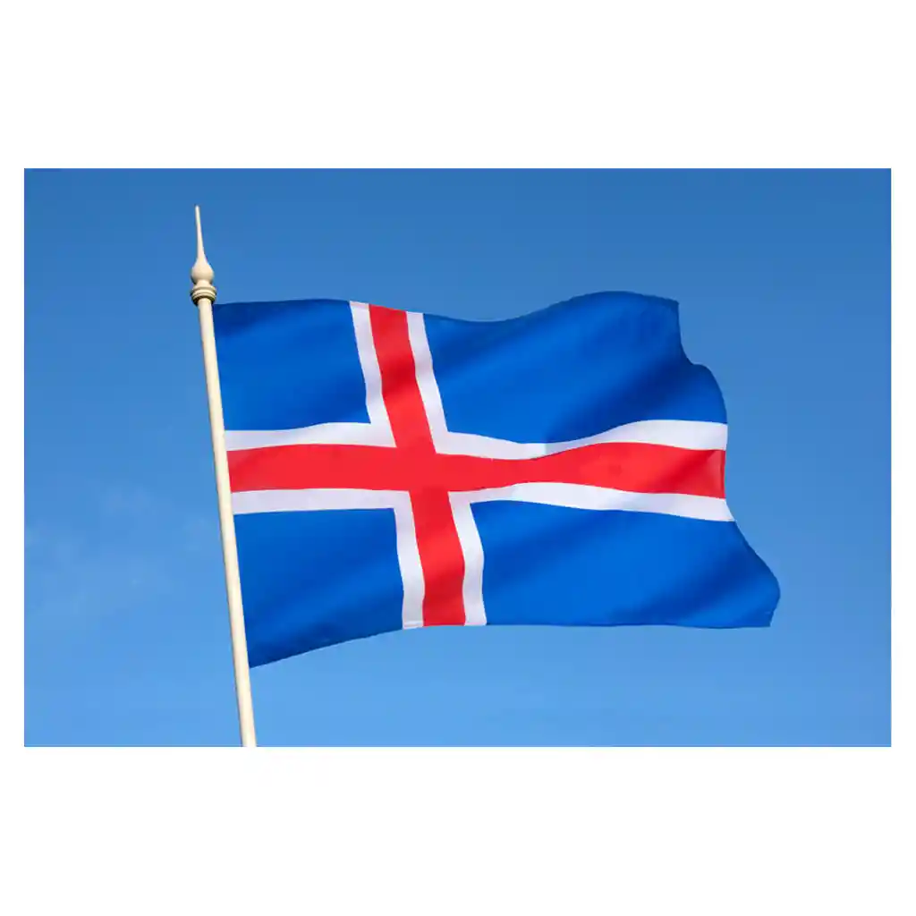 Bandera Islandia 1.50x90cm Exterior Grande