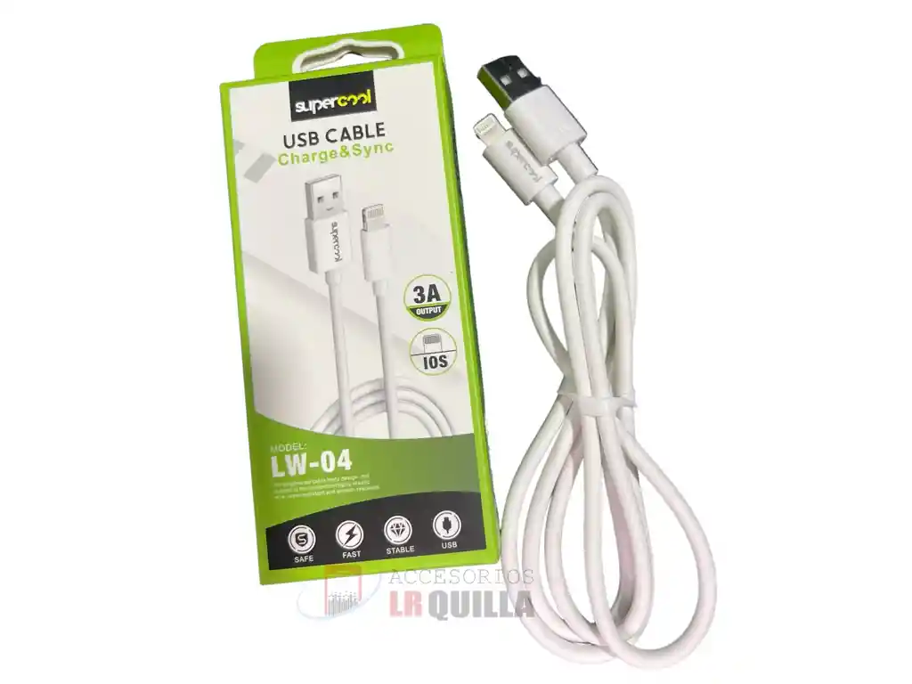 Cable Usb Para Iphone / Datos Y Carga Rapida