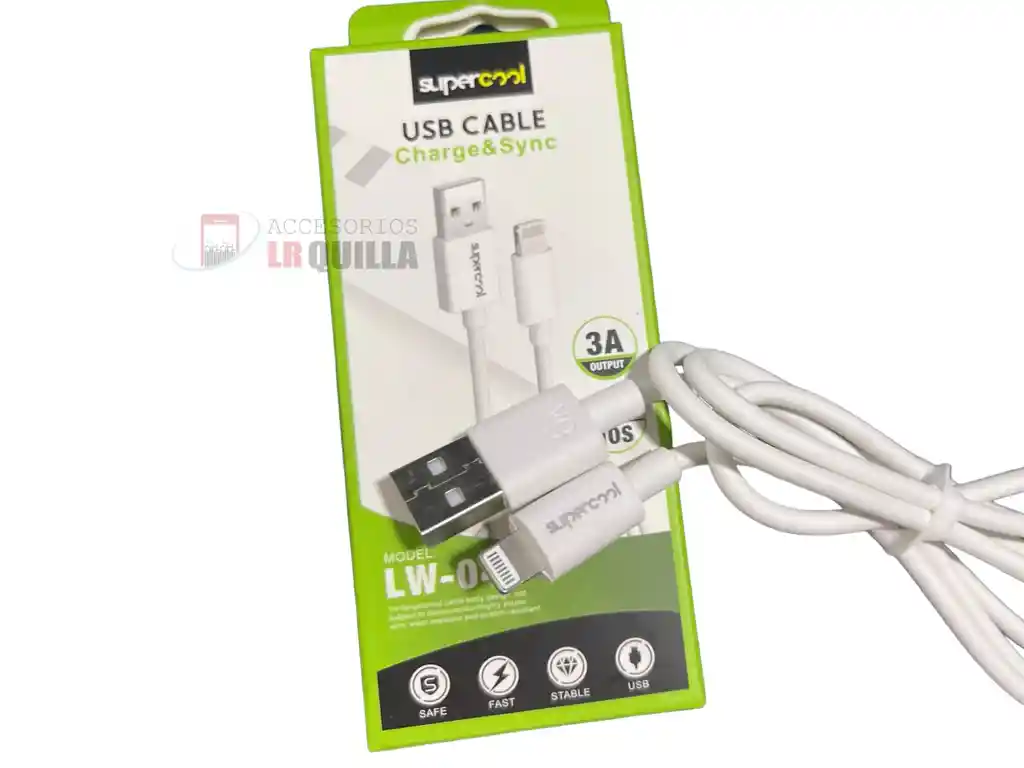 Cable Usb Para Iphone / Datos Y Carga Rapida