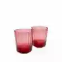 Vaso Aria Rojo 430ml Setx2