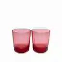 Vaso Aria Rojo 430ml Setx2