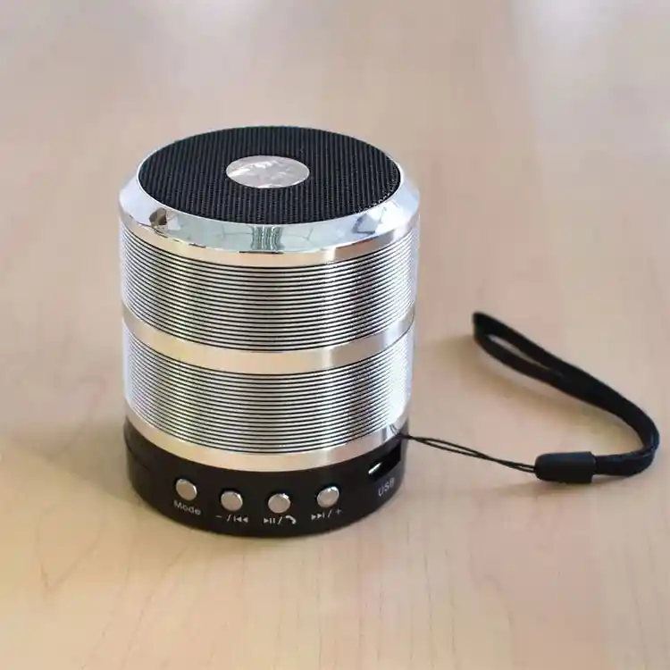 Mini Parlante Ws-887 Plateado