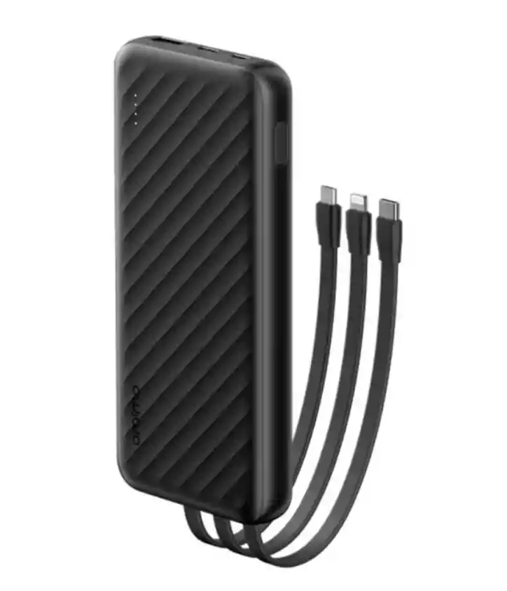 Oraimo Powerbank 10000mah 24a Multicable Usb-c Iphone Negro Opb-p5101