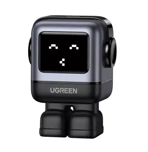 Cargador Usb-c 30w Nexode - Robot Cargador Con Pantalla Color Negro