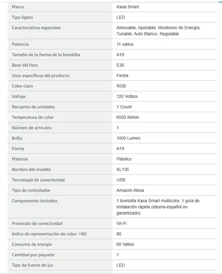 Bombillo Wifi Compatible Con Alexa