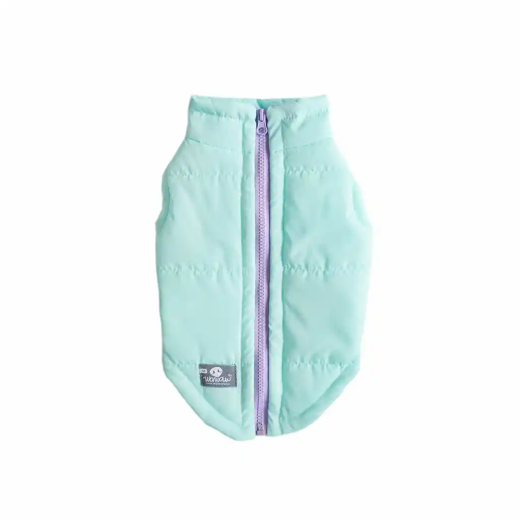 Chaleco Xs Menta Cremallera Lila