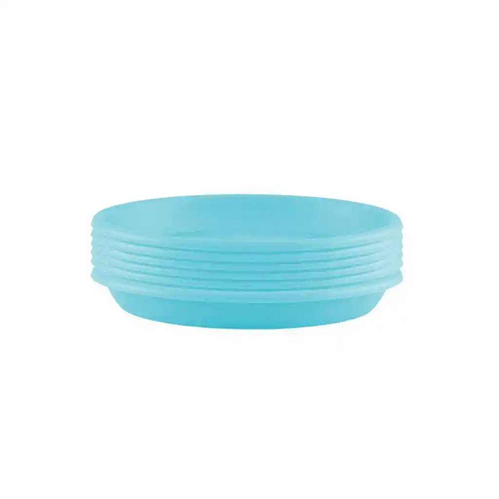 Plato 13 Cm Azul Turquesa