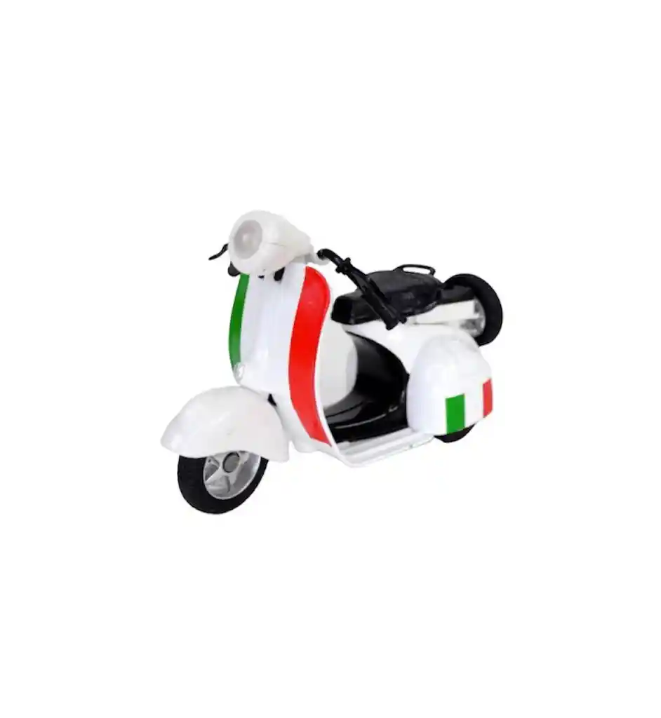 Juguete Coleccionable Moto Scooter Vespa Italiana Ref: My66 - M2211 Metalica Con Retroceso - Largo X 12cm Juego, Juguete, Coleccion, Vehiculo, Regalo, Cumpleaños, Amor, Feliz Dia, Metal, Sonido, Señoritera, Resistente