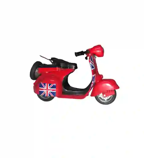 Juguete Coleccionable Moto Scooter Vespa Inglaterra Ref: My66 - M2211 Metalica Con Retroceso - Largo X 12cm Juego, Juguete, Coleccion, Vehiculo, Regalo, Cumpleaños, Amor, Feliz Dia, Metal, Sonido, Resistente