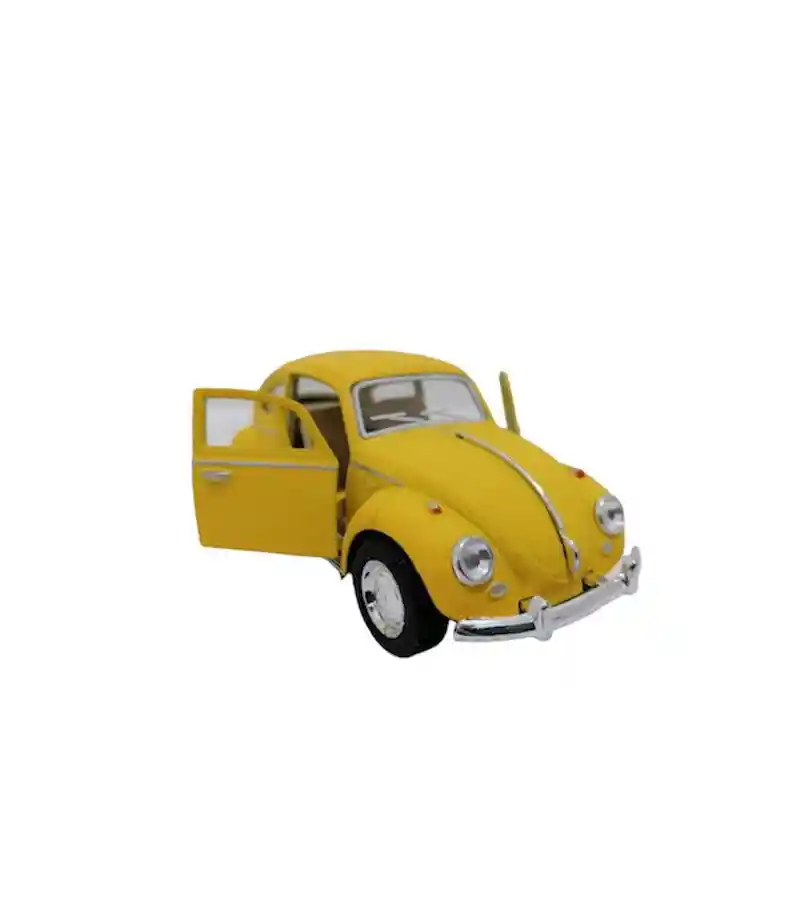 Juguete Coleccionable Carro Volkswagen Beetle Pichirilo 1967 Ref: Kt5057dm Amarillo Metalico Con Retroceso Largo X 14cm Juego, Juguete, Coleccion, Vehiculo, Regalo, Cumpleaños, Amor, Feliz Dia, Metal, Sonido, Resistente