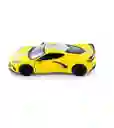 Juguete Coleccionable Carro Chevrolet Corvette C8 Amarillo Ref: Kt5432df Metalico Con Retroceso - Largo X 14cm Juego, Juguete, Coleccion, Vehiculo, Regalo, Cumpleaños, Amor, Feliz Dia, Metal, Sonido, Resistente