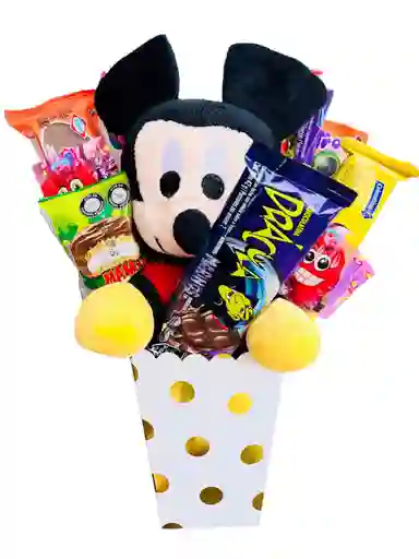 Regalo Especial Con Micky Mouse Bebe, Chocolates Y Mas - Feliz Cumpleaños - Feliz Día