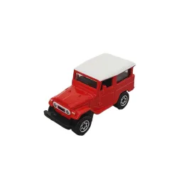 Juguete Coleccionable Camioneta Toyota Matchbox Land Cruiser Fj40 1968 Roja Ref: Js1068 Metalica Con Retroceso - Largo X 15cm Juego, Juguete, Coleccion, Vehiculo, Regalo, Cumpleaños, Amor, Feliz Dia, Metal, Sonido, Resistente