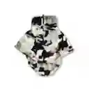 Saco Xs Cuello Alto Cremallera Bisonte Camuflado Gris Negro