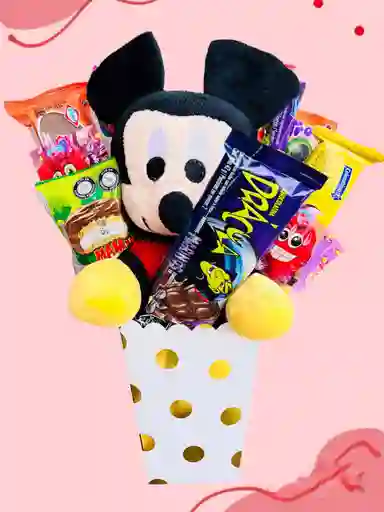 Regalo Especial Con Micky Mouse Bebe, Chocolates Y Mas - Feliz Cumpleaños - Feliz Día