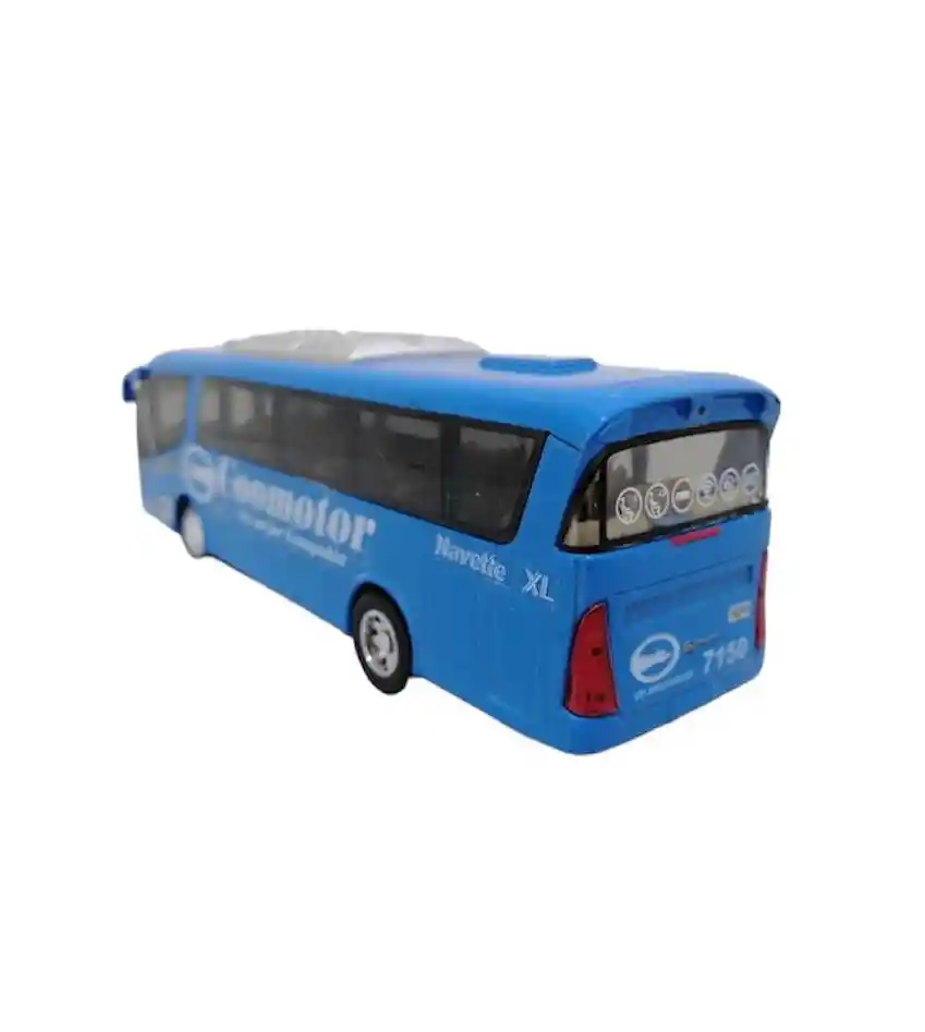 Juguete Coleccionable Bus Flota Coomotor Azul Ref: Ks7101d Escala 1:55 Metalico Con Retroceso - Largo X 18cm Juego, Juguete, Coleccion, Vehiculo, Regalo, Cumpleaños, Amor, Feliz Dia, Metal, Sonido, Resistente