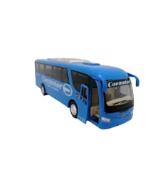 Juguete Coleccionable Bus Flota Coomotor Azul Ref: Ks7101d Escala 1:55 Metalico Con Retroceso - Largo X 18cm Juego, Juguete, Coleccion, Vehiculo, Regalo, Cumpleaños, Amor, Feliz Dia, Metal, Sonido, Resistente