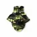 Saco Xs Cuello Alto Cremallera Bisonte Camuflado Verde