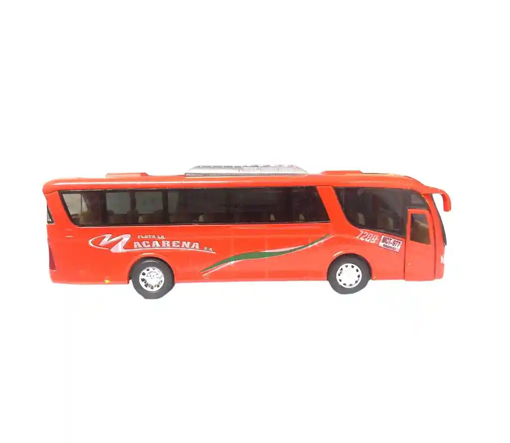 Juguete Coleccionable Bus Flota Escala 1:55 Macarena Rojo Ref: Ks7101d Metalico Con Retroceso - Largo X 18cm Juego, Juguete, Coleccion, Vehiculo, Regalo, Cumpleaños, Amor, Feliz Dia, Metal, Sonido, Resistente