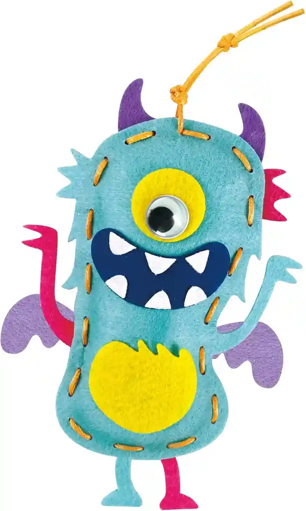 Juguete Niños Set De Arte Y Diseño Monster Tejidos Lv2