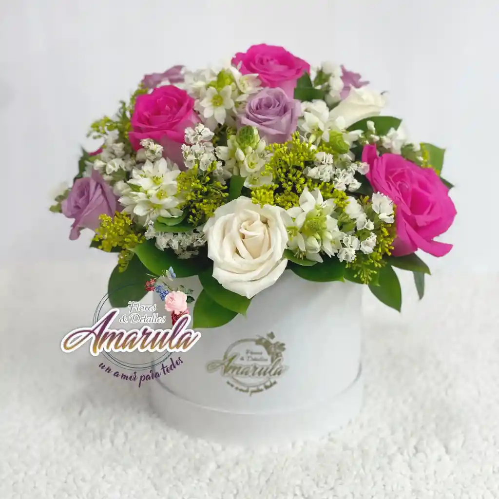Cilindro Pequeño Con Flor Variada