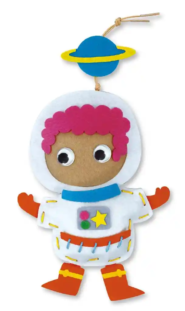 Juguete Niños Set Arte Y Diseño Amigos Tejido Astronauta Lv3