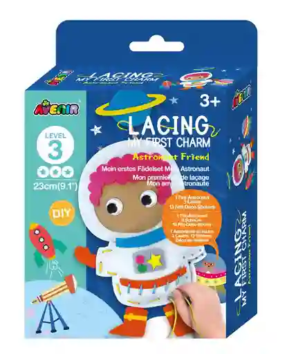 Juguete Niños Set Arte Y Diseño Amigos Tejido Astronauta Lv3