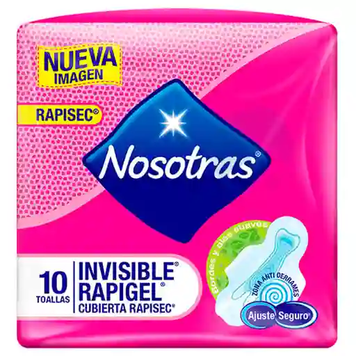 Nosotras Invisible Rapigel X 10 Unds