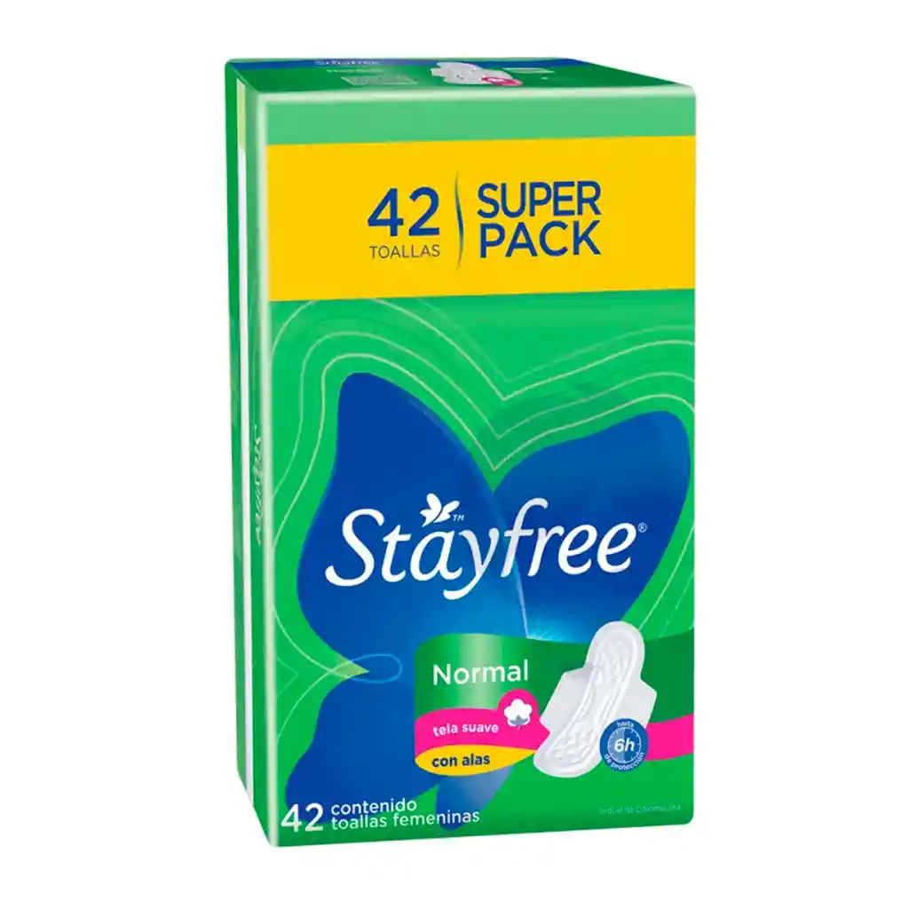 Stayfree Especial Con Alas Jumbo Pack X42