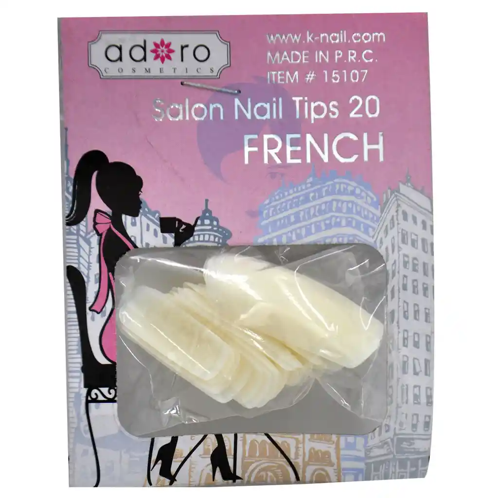 Adoro Uñas Postizas French Natural X 20und