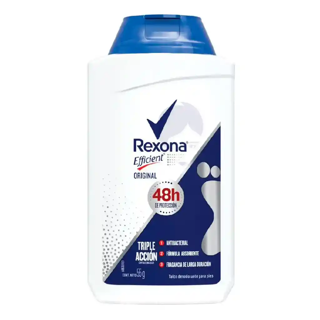 Rexona Talco Para Pies Efficient X 55g