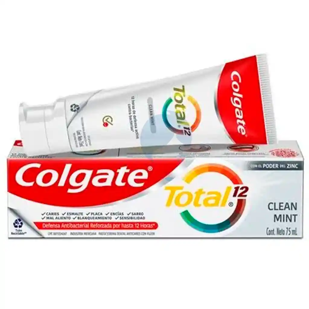 Colgate Crema Dental Total12 Clean Mint X 75ml