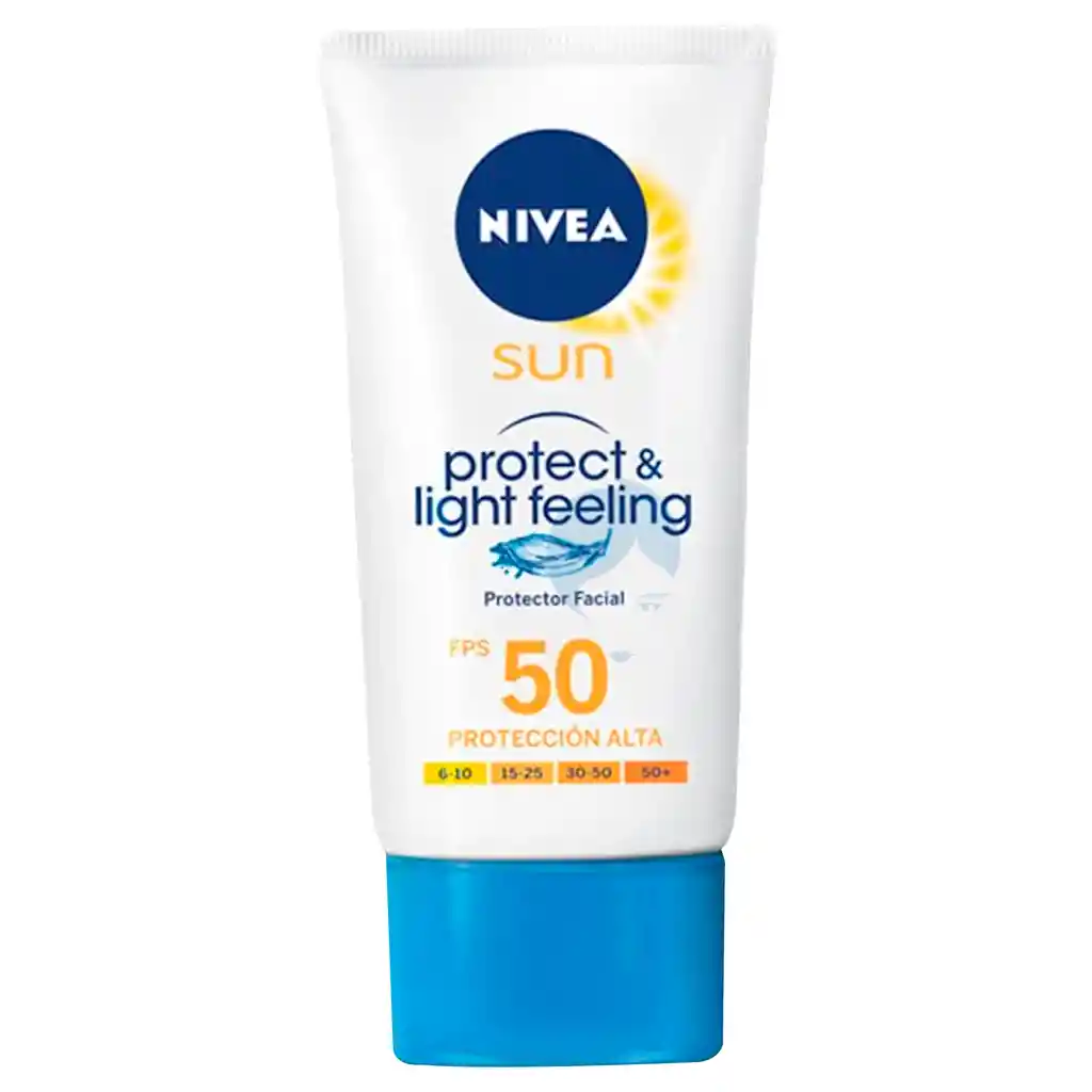 Nivea Sun Protector Facial Fps50 Ligth Feeling X 50ml Ok