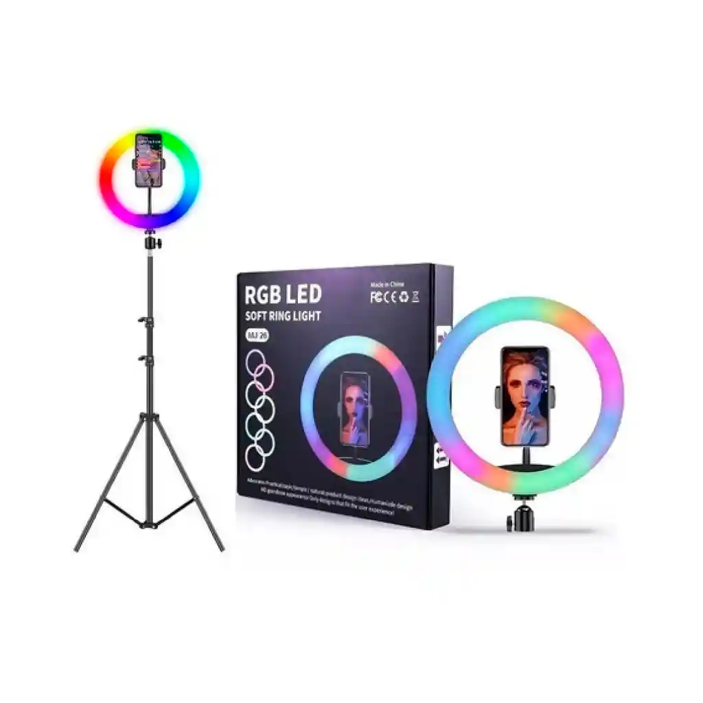 Aro De Luz Rgb De 26cm + Tripode