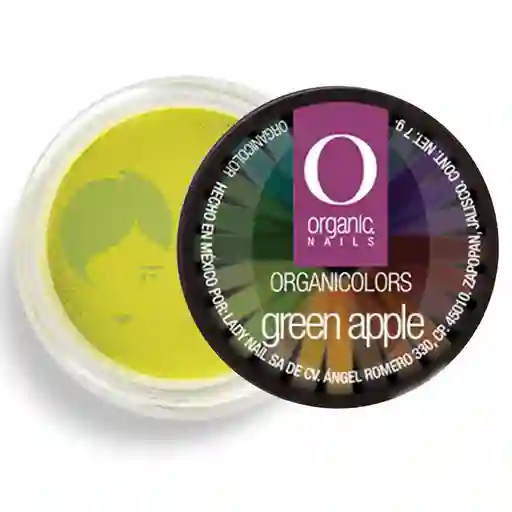 Organic Nail Polvo Acrilico Green Apple X 7gr