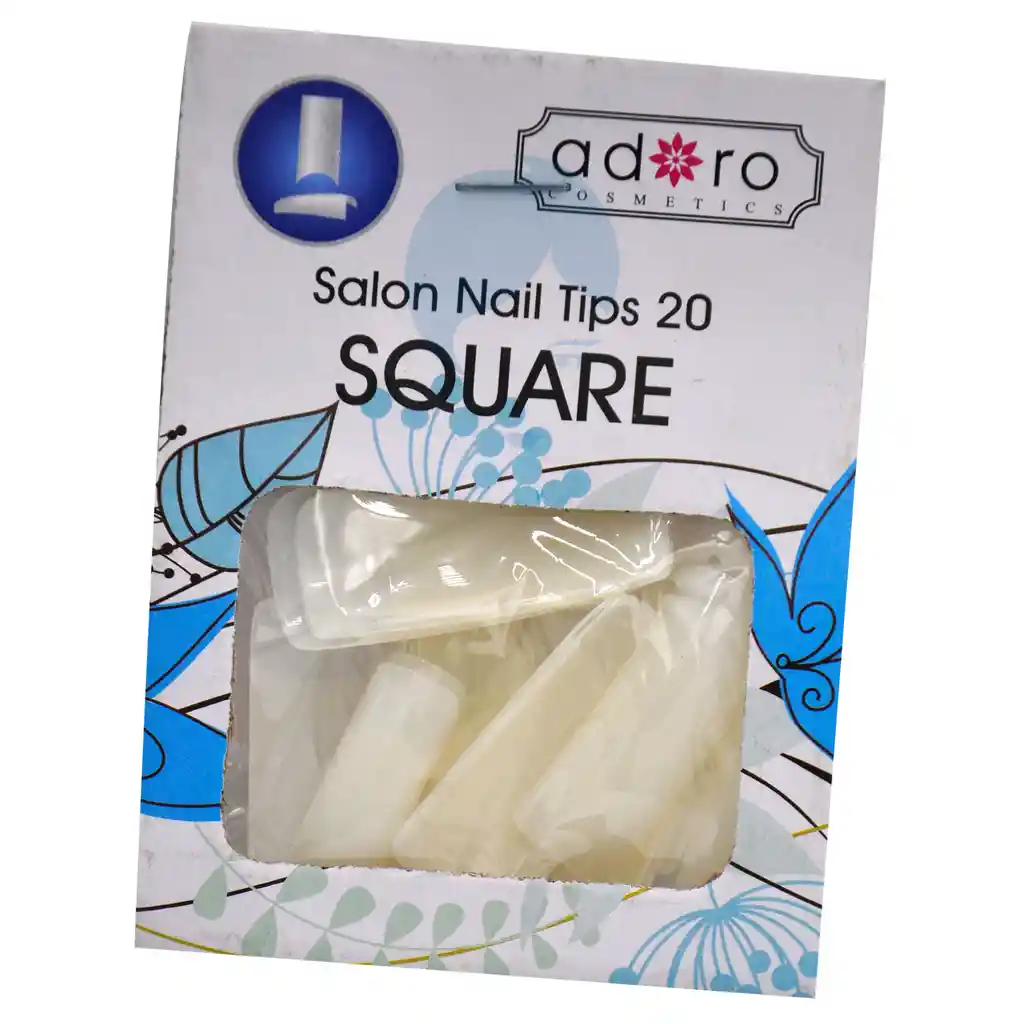 Adoro Uñas Postizas Square Natural X 20 Unds N.prese