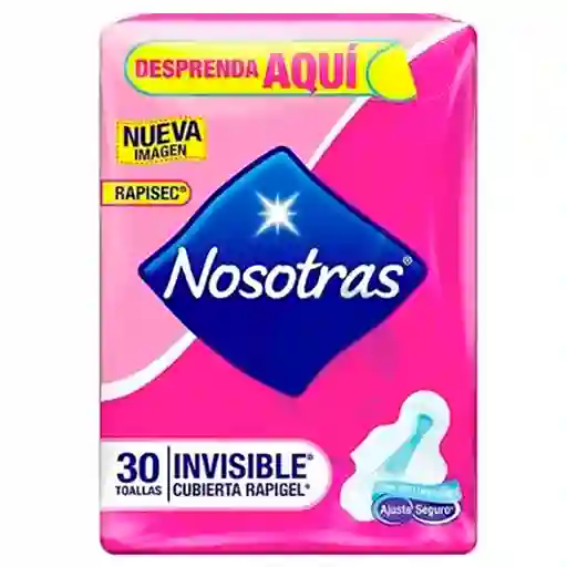 Nosotras Toalla Higienica Invisible Rapisec X 30 Und