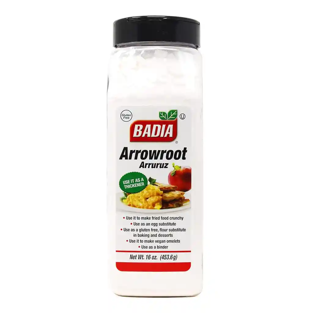 Badia Raíz De Arruruz - Arrowroot Para Agregar Crocante A Las Comidas - 16 Oz (453.6 G)