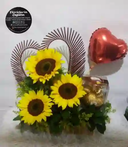 Girasoles Y Corazones