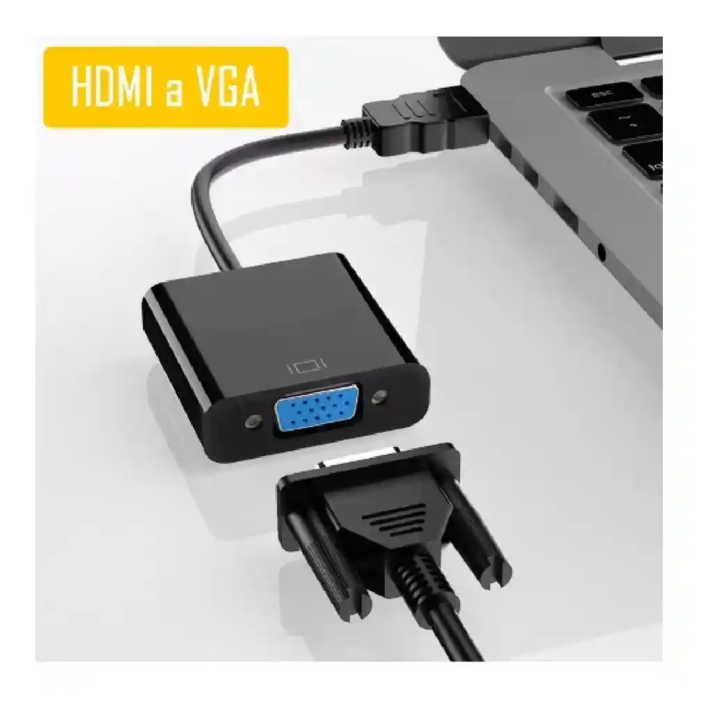 Adaptador Convertidor Cable Hdmi A Vga 1080p