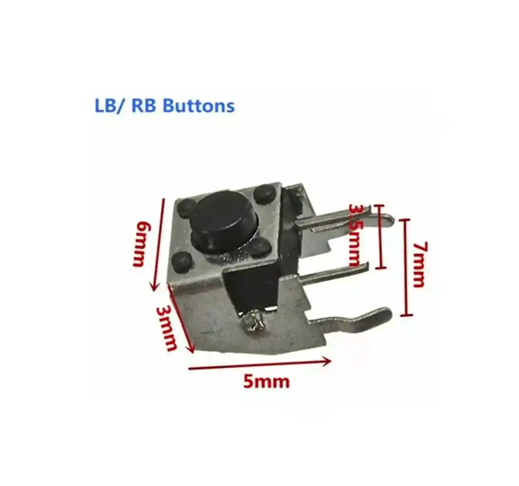 Botón Pulsador Lb /rb Para Control De Xbox 360 *10 Unidades