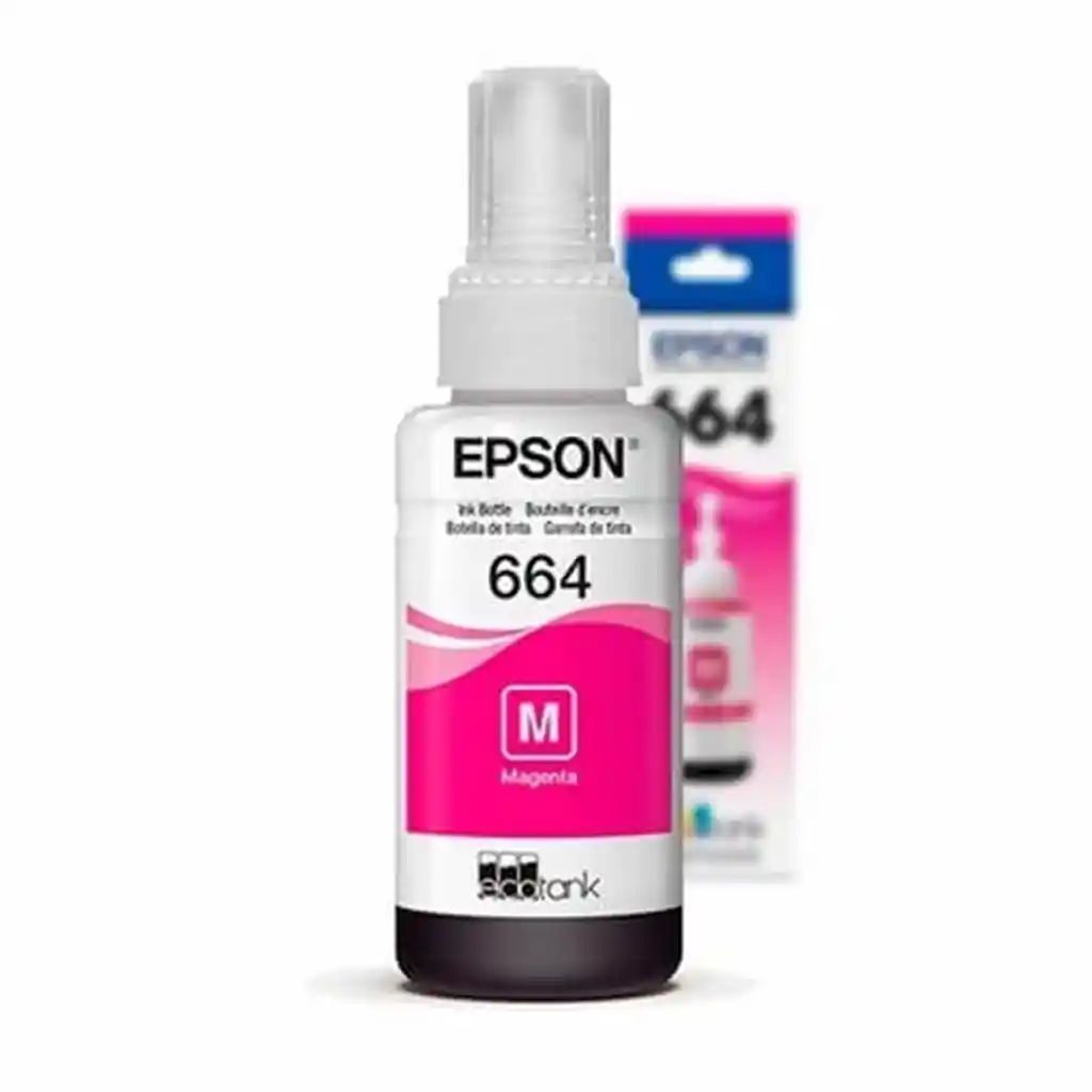 Botella De Tinta Epson 664 Magenta T664320-a