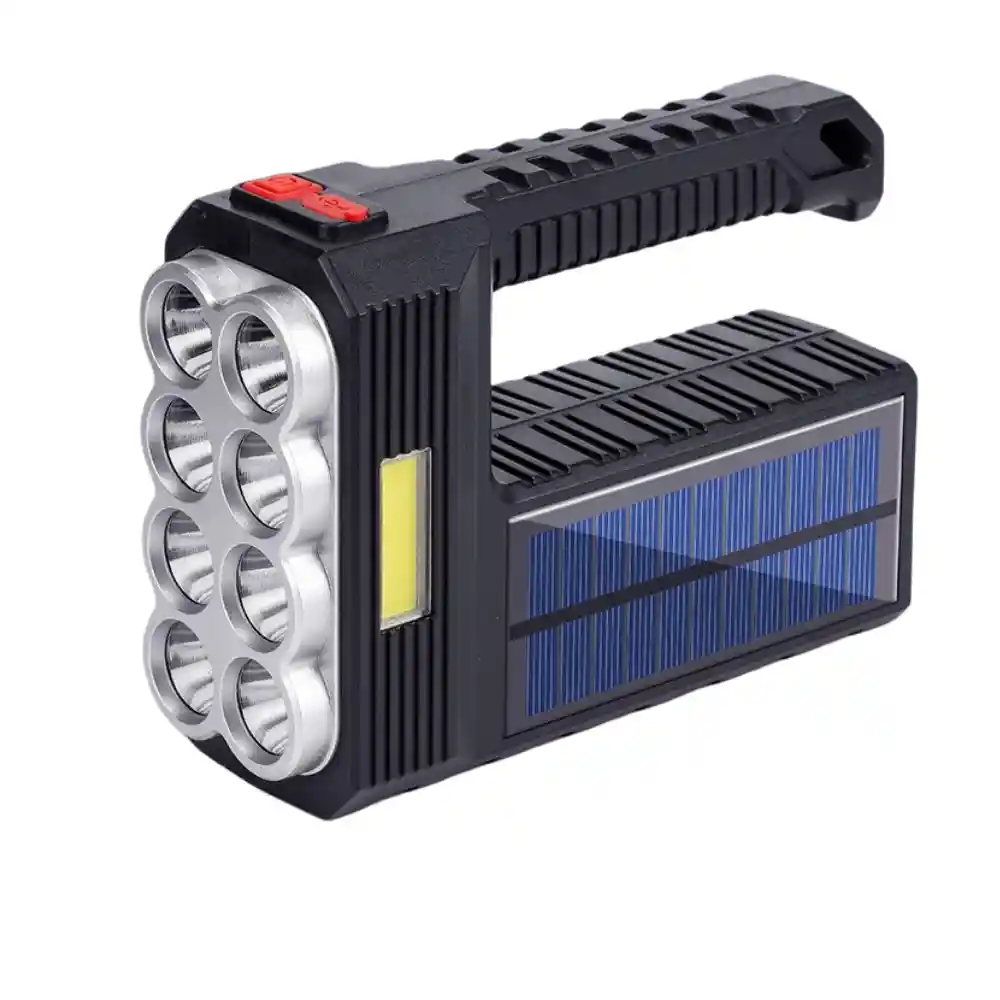 Linterna Solar Multifuncional 8 Led 5117-1 Recargable