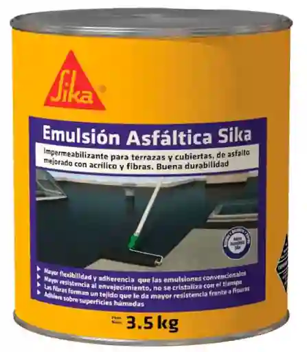 Emulsion Asfaltica 3.5 Kg Sika (terrazas Cubiertas)